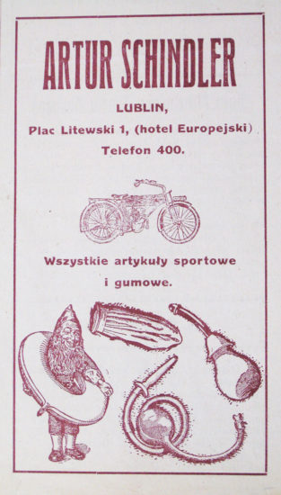 Reklamy prasowe firm lubelskich zamieszczane w „Lubelskim Tygodniku Sportowym” w roku 1924, fot. Ewa Zielińska